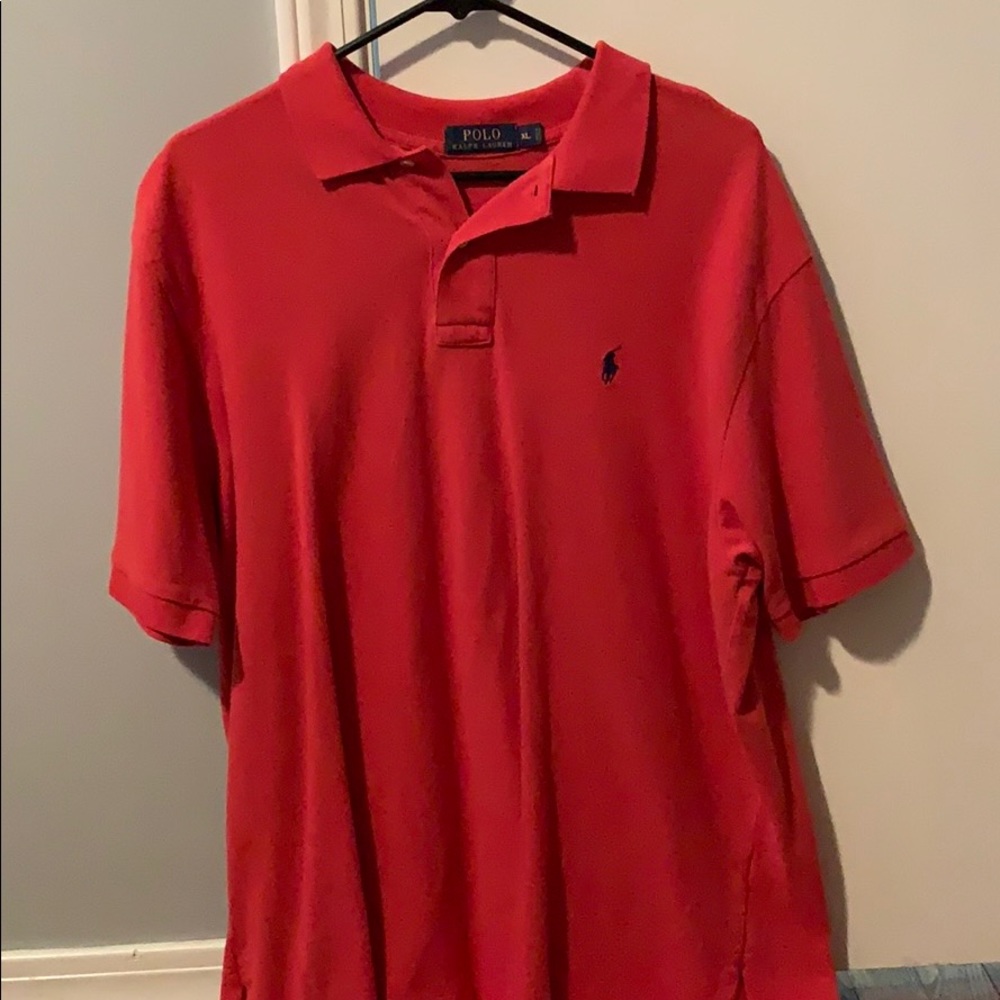 Red polo XL